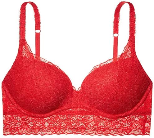 red push up bralette