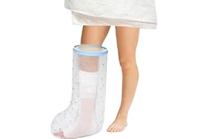 BEAUTYLIFE Adult Short Leg Waterproof Cast Cover Protector for Calf Dressing shower Cover, Lower Leg Watertight Bag for Foot,