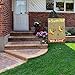 HBlife Personalized Blank Burlap Garden Flag Happy Camper Banner Lawn Yard Outdoor Seasonal Holiday DIY Flag for New Home Gift Wedding Gift Housewarming Gift Home Decor One-Sided (Set of 1)