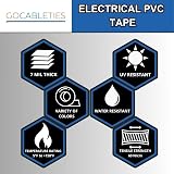 Gocableties White Electrical Tape 50mm x 33m BS EN 60454-2 1 Roll view 6