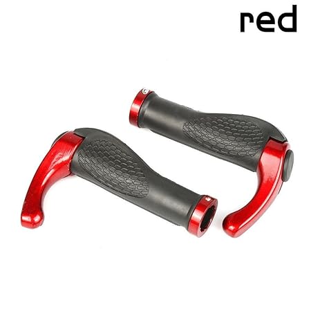 BLUEUK 1PAIR Fahrrad Komponenten Lenkerenden Lenker Gummigriffe Aluminium Barend Onesize Bar Ergonomische Push On Soft Griffe