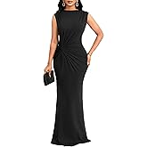 SxClub Formal Dress for Women Cocktail Sexy Bodycon Sleeveless Evening Party Floor Length Long Prom Dresses