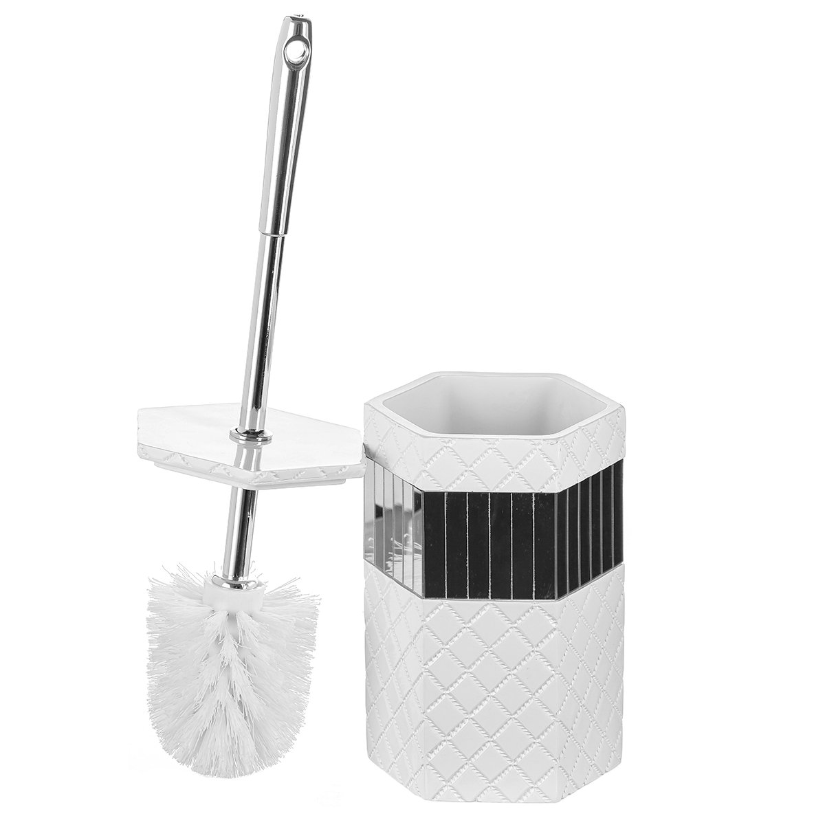 White & Mirror Quilted Mirror Collection Creative Scents Bathroom