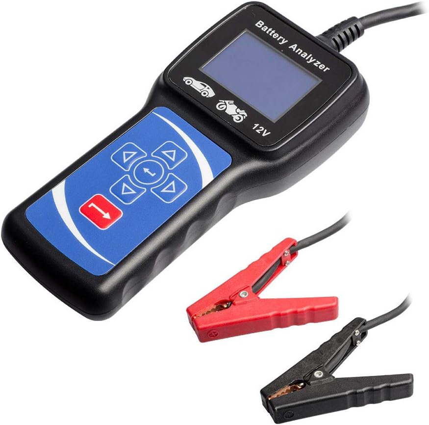 12V 100-1700 CCA Automotive Battery Load Tester Car Cranking and Charging Starter Analyzer for Heavy Duty Trucks, Cars, Motorcycles and More