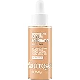 Neutrogena Healthy Skin Sensitive Skin Serum Foundation with Pro-Vitamin B5, Color Correcting & Pore Minimizing Liquid Foundation & Face Serum, Buildable Coverage, Medium 01, 1 oz