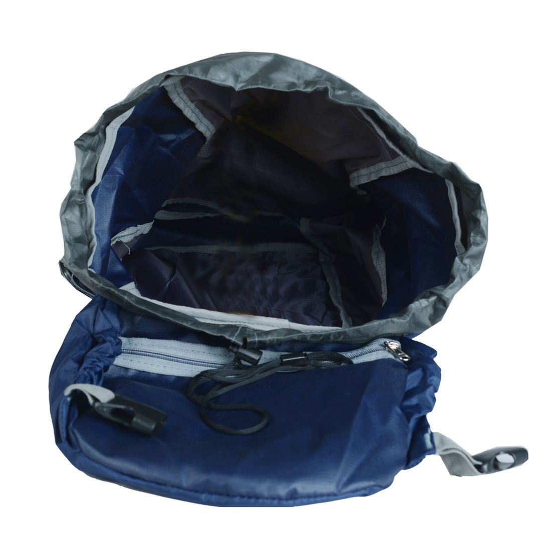 indian riders light weight foldable rucksack bag irrb-016 navy blue & grey 19"