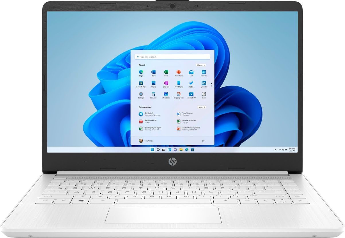Photo 1 of HP HP-14-DQ3000DX Personal Laptop (2024):14" WXGA HD 1366 x 768 60Hz • Intel Celeron N4500 • 4 GB DDR4 SDRAM • 256 GB NVMe SSD • Win10 Home • Wi-Fi 6 • 720p HD Camera • Intel UHD Graphics