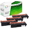 TN-431 3PK, TN431 Toner Cartridges Compatible For Brother