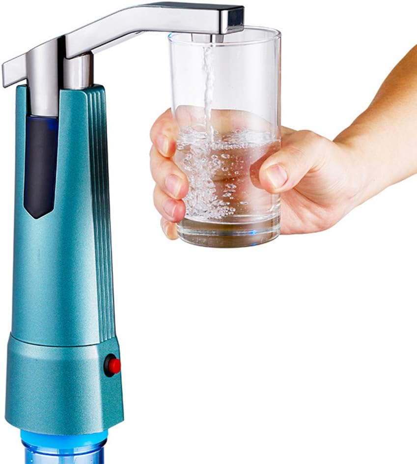 Kicpot Water Pump for 5 Gallon Bottle,Portable Water Dispenser Wireless Automatic Electric Water Dispensing Pump with On/Off Switch & Touch Button 2 Working Modes for Home Kitchen Office (Blue)