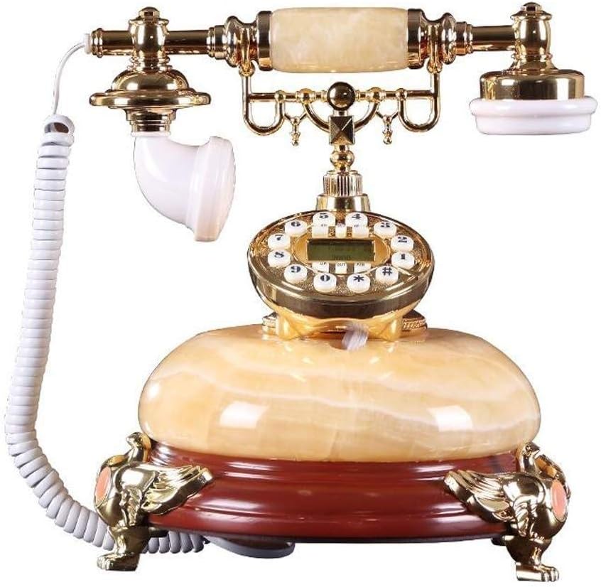 HWZSZSH Retro landline Home Telephone Wired Telephone Marble Villa Office Hotel