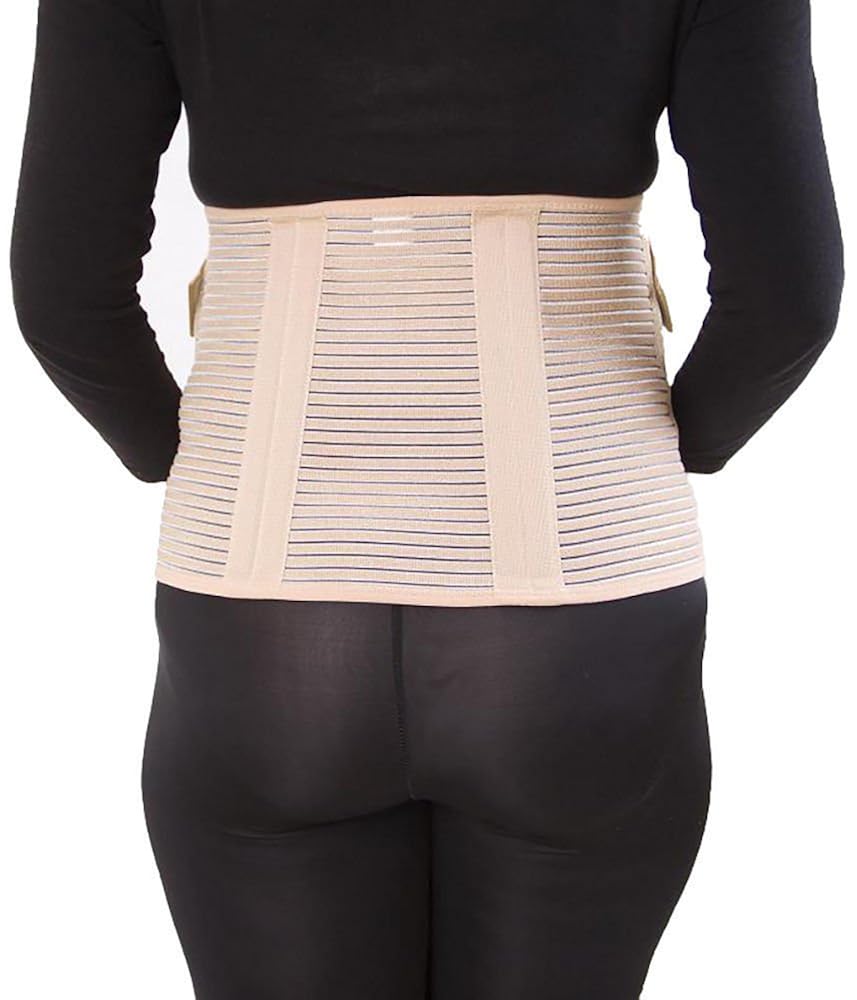 XL Maternity Pregnancy Support Belt Waist Back Band Brace Beige Color