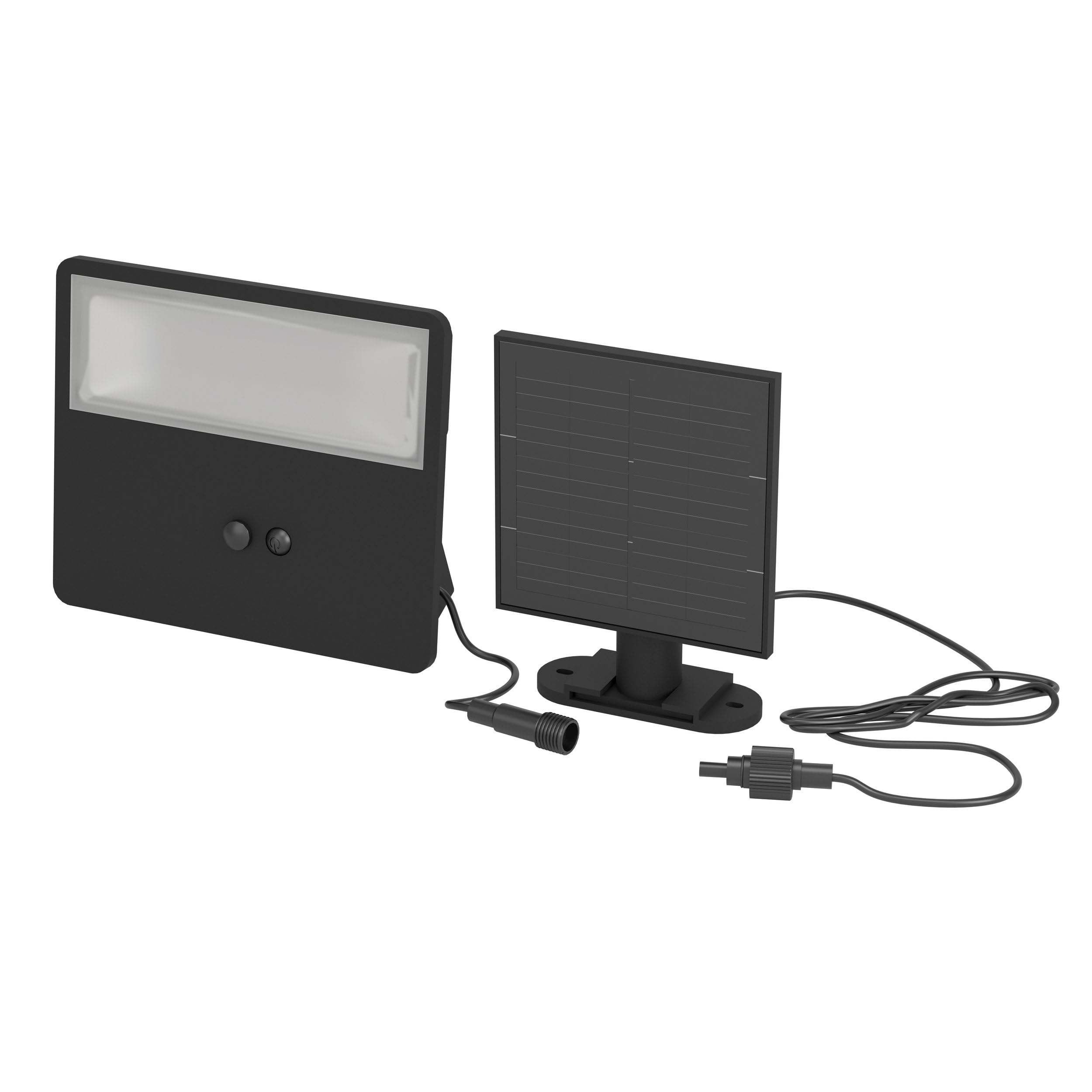 Eglo LED Outdoor wall lamp Panettieri, Outside Light with Solar Panel, Porch Lighting with Motion Detector, Black Plastic, Neutral White, IP44, 860 Lm
