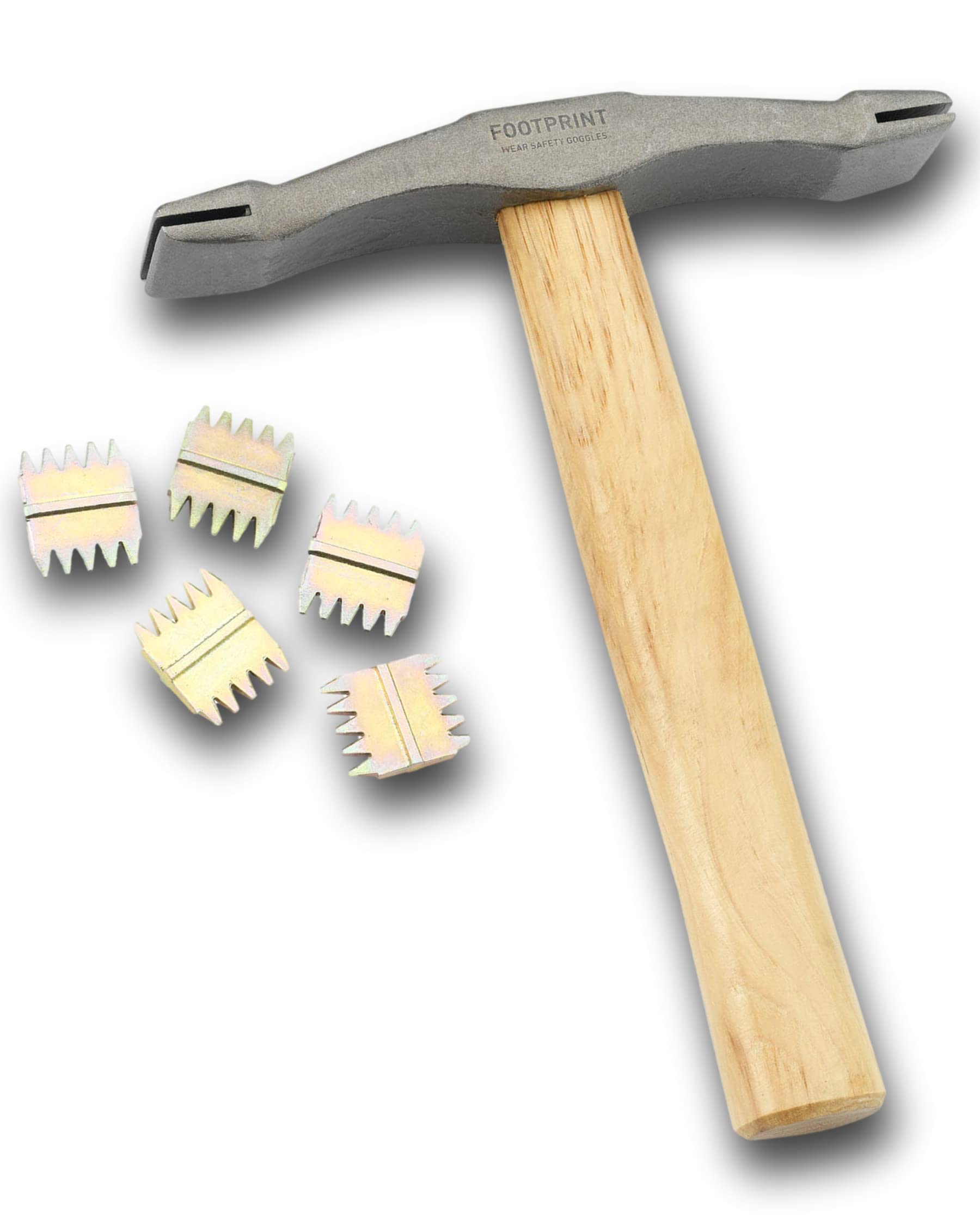 Footprint Scutch Hammer and 5 Combs — image 1