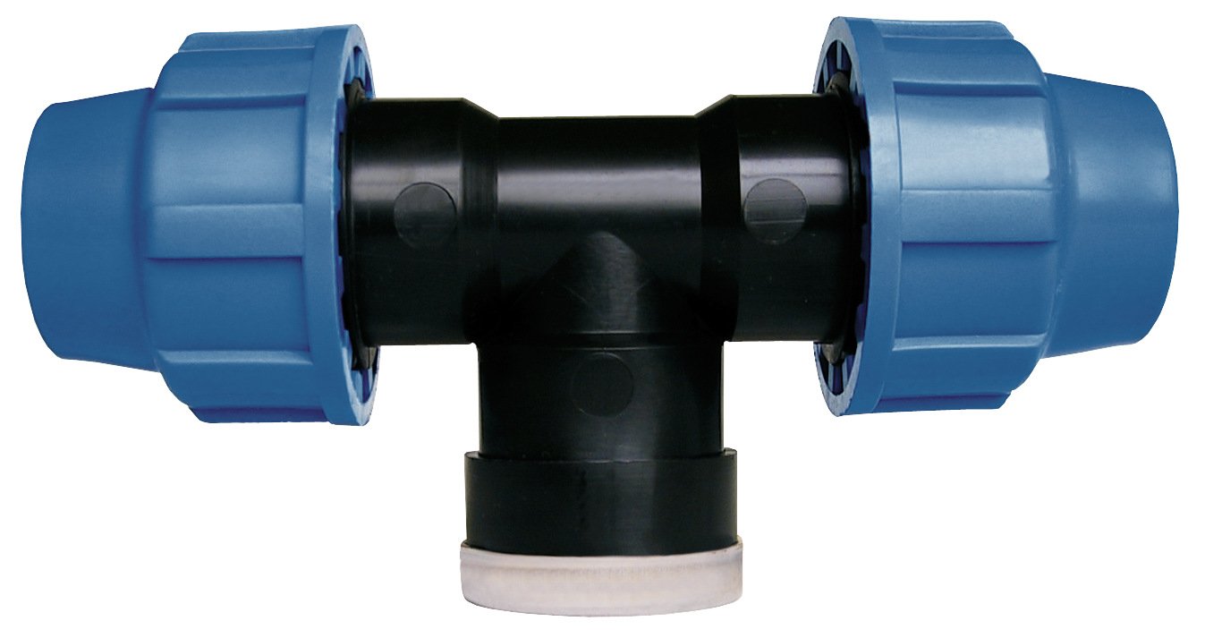 Cornat T-Piece Hosepipe connector - 32 mm x 3/4" threaded - Polyproplyene - Water technology - T610732