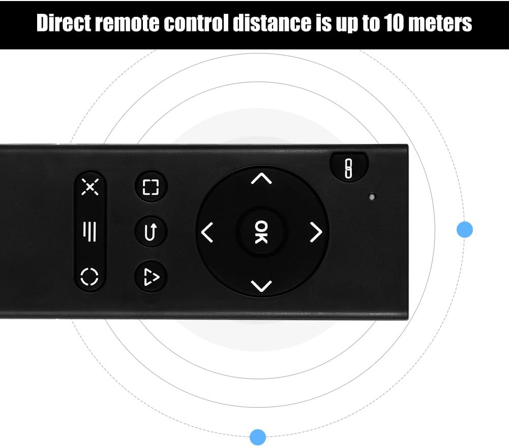 Tosuny Multimedia Remote Control for Sony PlayStation 4 PS4 DVD, 2.4Ghz Wireless Media Controller with USB Receiver for PS4 - Black - Image 5