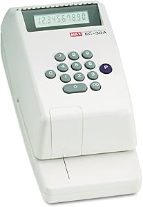 Max EC-30A Max Model EC-30A Electronic Checkwriter, 10-Digit, 14-3/8w x 9-1/8d x 3-3/4h