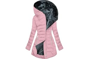 maisdgop Winter Coats for Women Long Length Sherpa Fleece Lined Warm Heavy Jackets Thicken Windproof Outerwear with Fur Hood