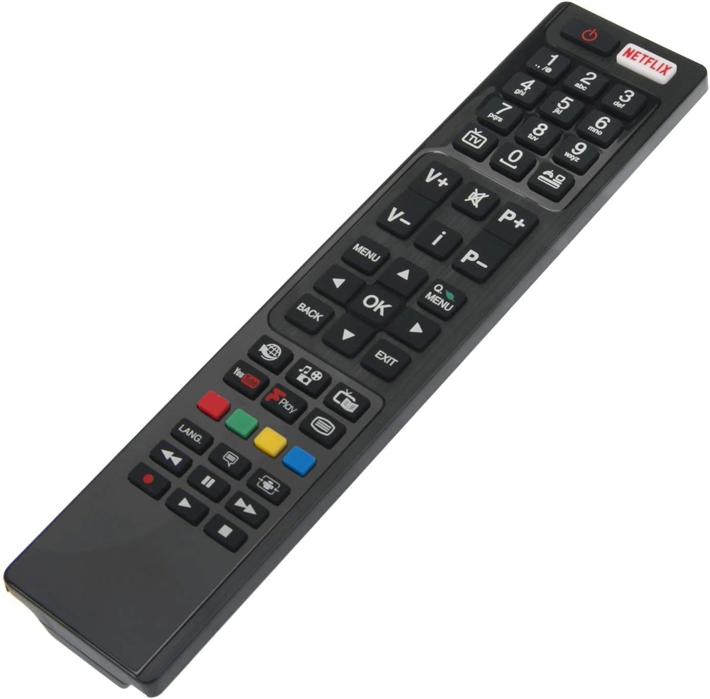 VINABTY RC4848F Remote Control Replacement - Replace Controls for Finlux Hitachi & Linsar TVs, Black - Image 3