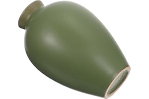 HINTRMENT Ceramic Zen Vase Green Porcelain Home Decoration Vase for Flower Arrangement Vintage Large