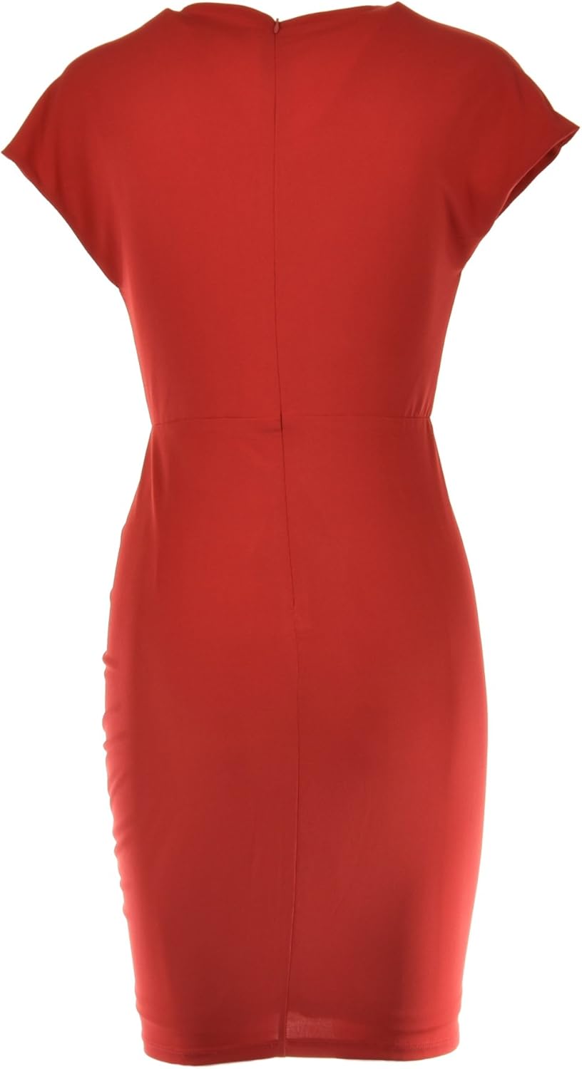 wrap sheath dress