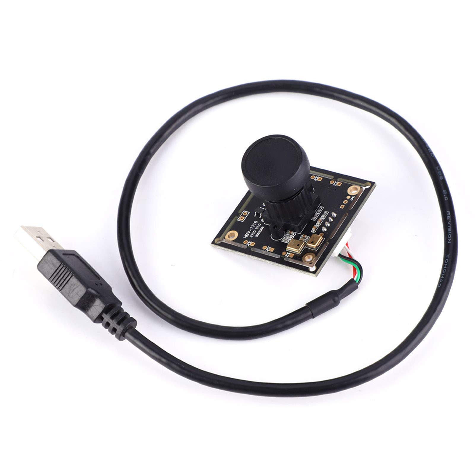 Tiiyee USB Camera Module Wide Angle Webcam Board Mini HBV 1716WA HD Web 2 Million Pixels 140° Cameras Embedded Lens OV2710 Chip Video Web Cam For Computer PC Laptop Desktop High Speed Night Vision