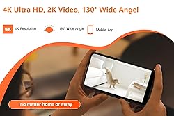 XXAXX 4K Ultra HD WiFi Hidden Camera, Stream to