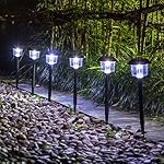 GIGALUMI Solar Lights Outdoor Garden Led Light Landscape / Pathway Lights-6 Pack