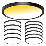 CycevSun 12 Pack Black Flush Mount Ceiling