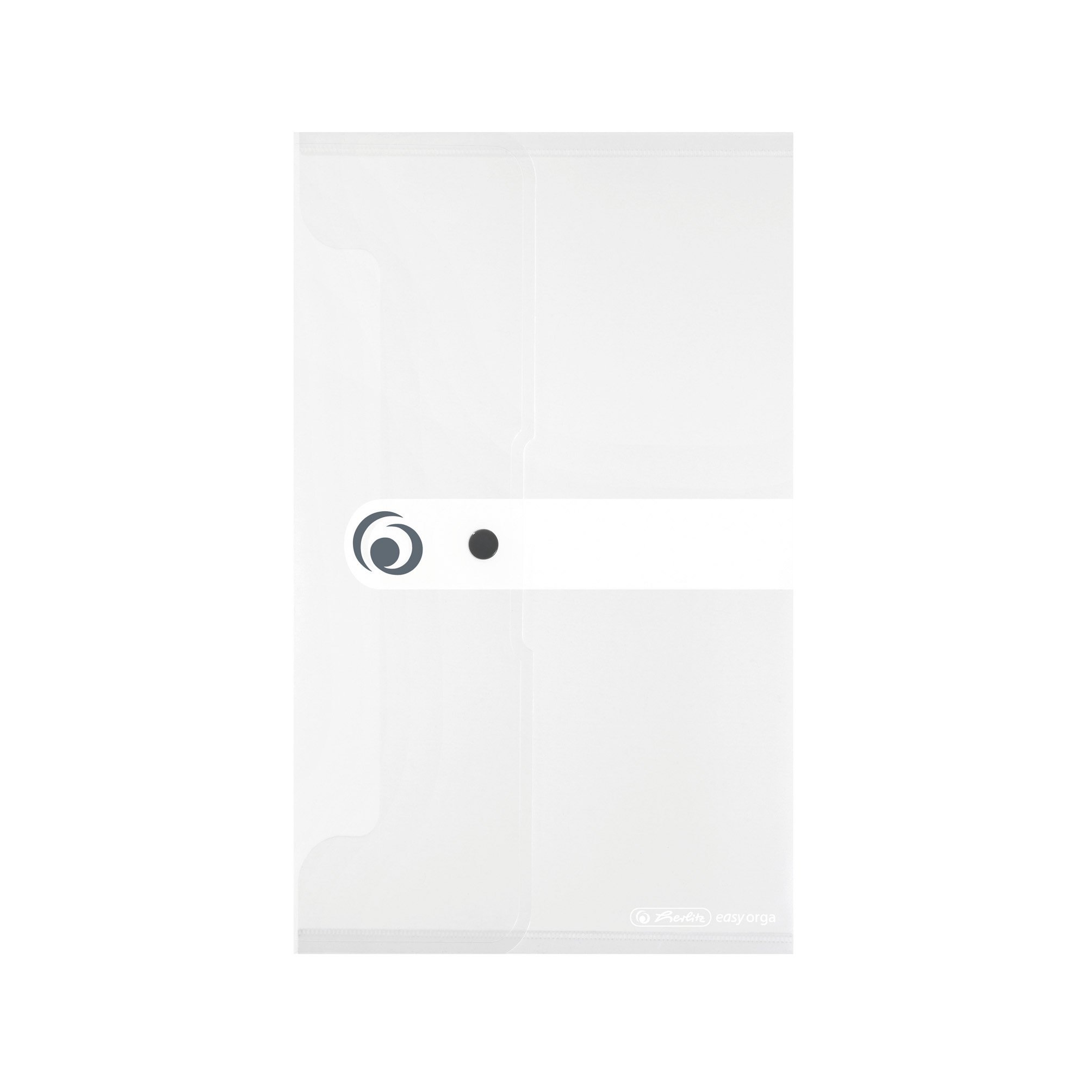 Herlitz Easy Orga to Go DL Polyfoam Document Folder - Transparent Colourless (Pack of 6)