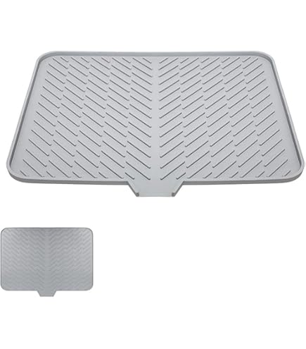 Tapis De Séchage En Silicone 40x30 Cm - Tapis Égouttoir Vaisselle