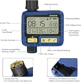 FANHAO Programmable Sprinkler Timer, Child Lock, Rain Delay, Blue view 7