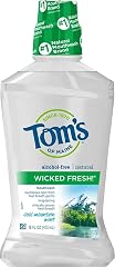 Tom's of Maine Natural Wicked Fresh! Alcohol-Free Mouthwash, Cool Mountain Mint, 16 oz. (Packaging May Vary)