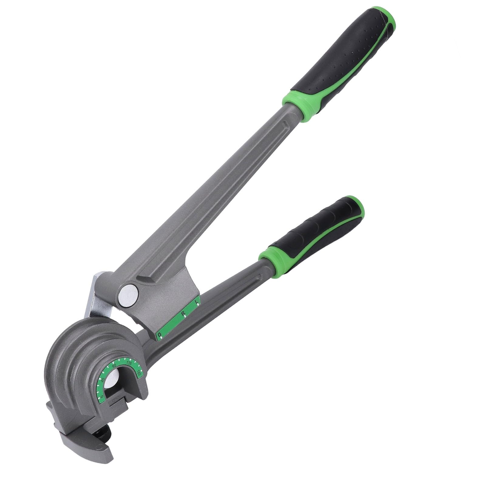 180 Degree Tubing Bender, 3 in 1 Copper and Aluminum Tube Bending Tool for 1/4, 3/8, 1/2'', Long Handle HVAC Pipe Bender for Air Conditioning and Refrigeration Repair