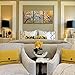 ARTLAND Canvas Wall Art Pictures Decor Ready to Hang Floral Artwork for Walls Home Decorations for Living Room 'Exquisite Yellow Plum' 3 Piece Wall Artwork Framed