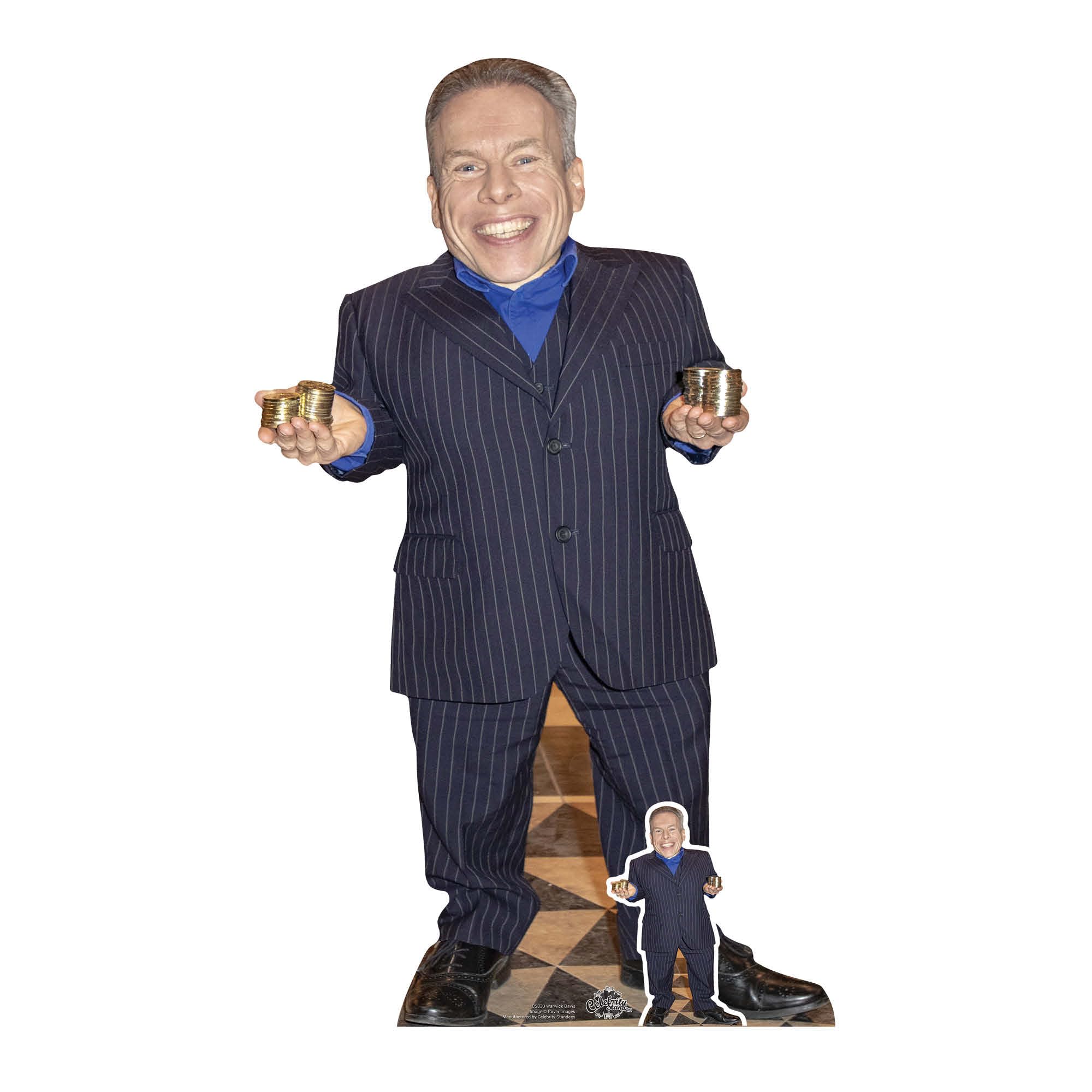 Warwick Davis Lifesize Cardboard Cutout with Free Mini Standee Perfect for Fans, Friends, Parties & Family