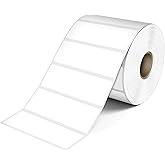 L LIKED 3" x 1" Direct Thermal Label, Permanent Adhesive Barcode Shipping Labels & Compatible with Rollo, Zebra and Other Desktop Printers (1 Roll, 1400 Labels)