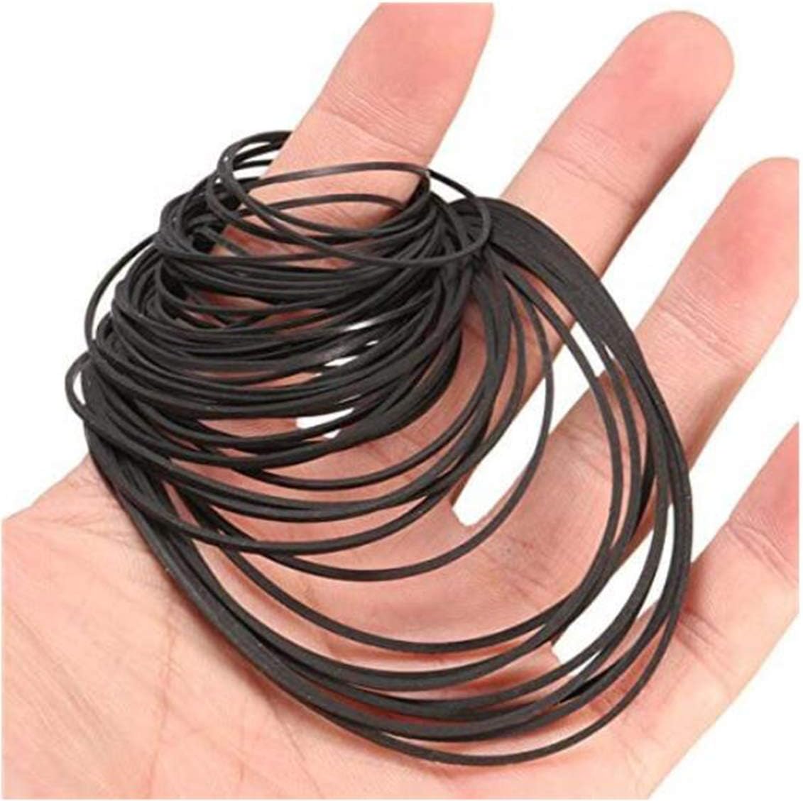 Cassette Tape Belt,Biluer 180PCS Mix Machine Square Belt Tape Machine Belts Universal Repair Belt For Recorders Video Machines Walkman DVD Drive - Image 5