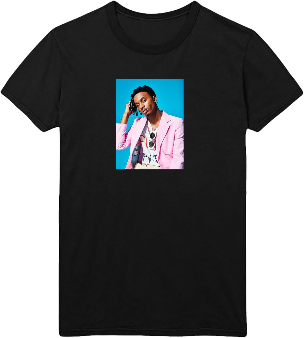Playboi Carti Photo Pink Men Men's 100% Cotton Black Shirt T-Shirt Tee Birthday Friend Present Daily Wear 100% Cotton Mens