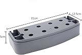 GYM MASTER Adjustable Step Aerobics Platform Extension Pair Grey view 2