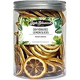 Drink Botanicals Ireland | Dehydrated Dried Lemon Slices Wheels | 50+ Slices | 110 Grams | 3.88oz | 100% Natural | Dry Lemons