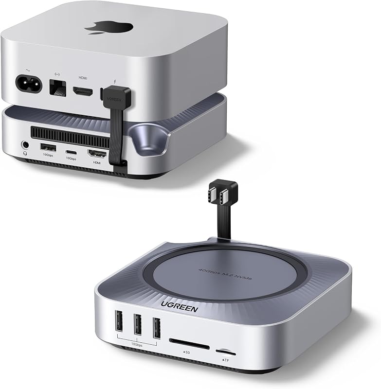 Mac mini Dock 40Gbps M.2 NVMe, Kompatibel mit M6/M5 Pro/M4 Pro/M4