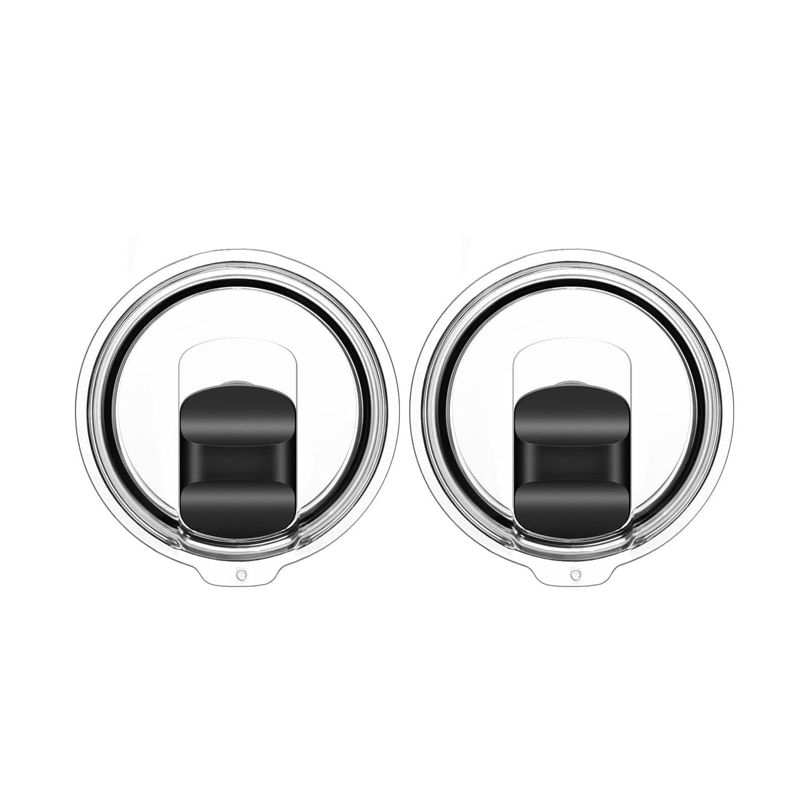 Photo 1 of 30 oz Tumbler Lids for Yeti, 2 Pcs Replacement Magnetic Spill-Resistant Lids for Yeti 30 oz Tumbler, 14 oz Mug and 35oz Straw Mug with Magnetic Slider Switch, BPA Free
