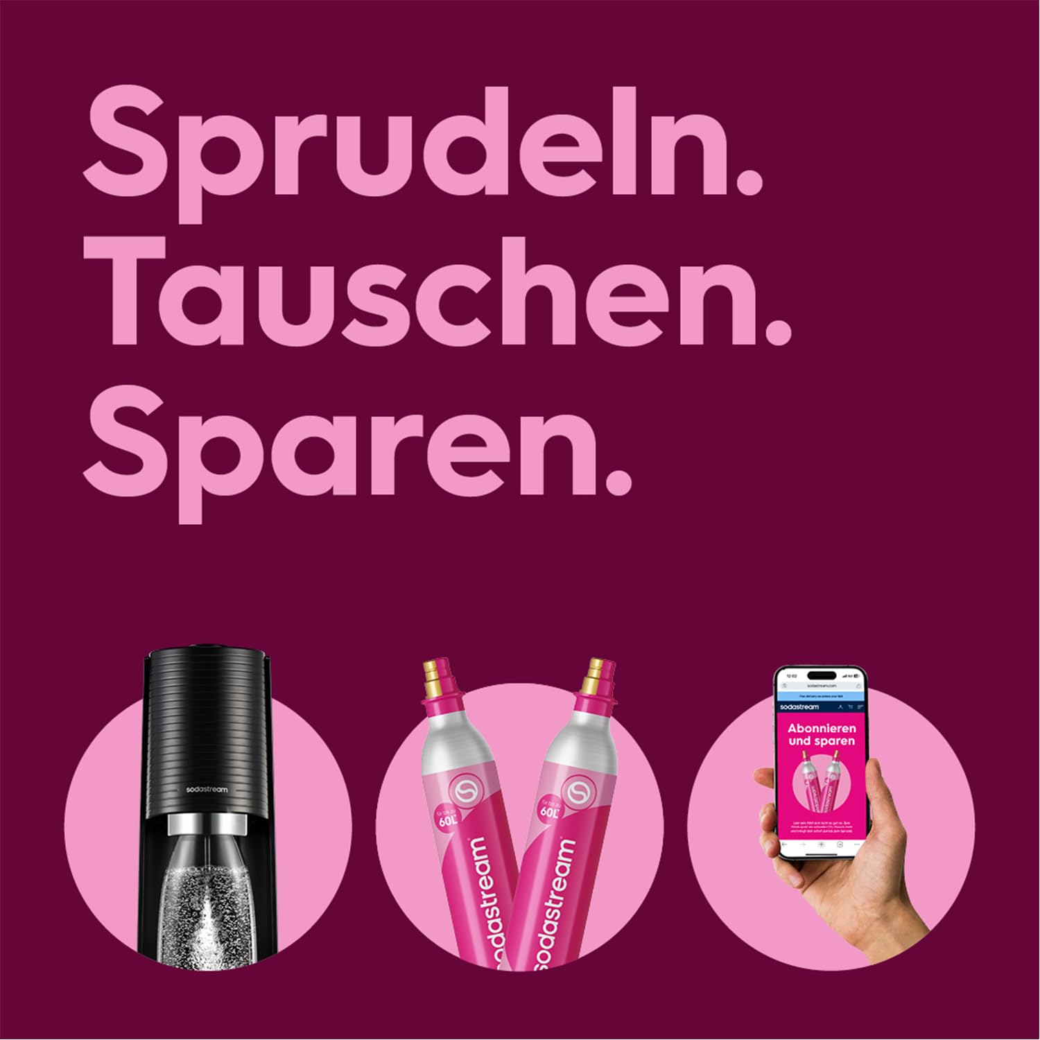 Sodastream - Terra Wassersprudler, Quick Connect Zylindersystem, mit 2x 60L CO2-Zylinder, 3x BPA-freie 1L Flasche, spülmaschinengeeignet, Nachhaltig & reduziert Einwegplastikmüll, schwarz 8
