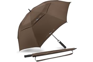 NINEMAX Golf Umbrella 51/54/62/68 Inch Automatic Open, Large Double Canopy Vented Oversize Stick Umbrellas Extra Large Windproof Waterproof for Rain