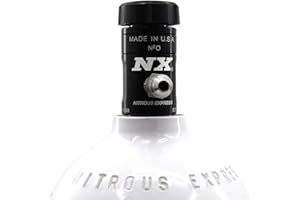 Nitrous Express 11698 Black 3/4" Thread Pure-Flo 45 Motorcycle Bottle Valve