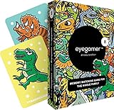 Eyegamer Memory Matching Card Game for Kids and Adults - Dinosaurs - Learn and Improve Memory, Focus and Concentration - Memorize and Match Colorful Cards with Dinos - 52 Cards
