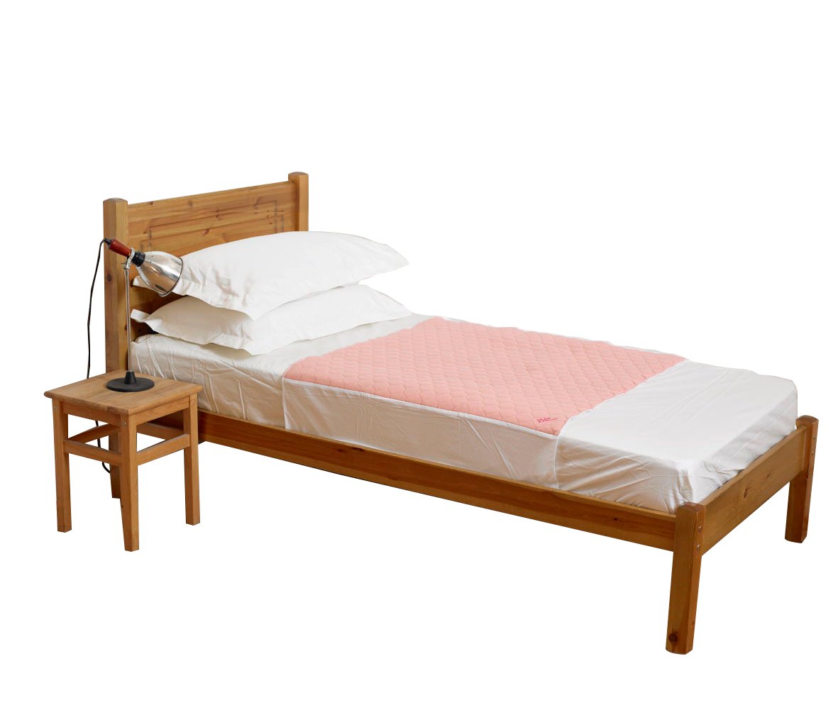 KYLIE Bed Pads with Wings, 4 Litres Absorbency, 910Ã—910mm (36Ã—36"), Pink, Waterproof Backing, Maximum Protection, Machine Washable, Moisture Wicking, Features Tuck-In Flaps, Stay-Dry Surface