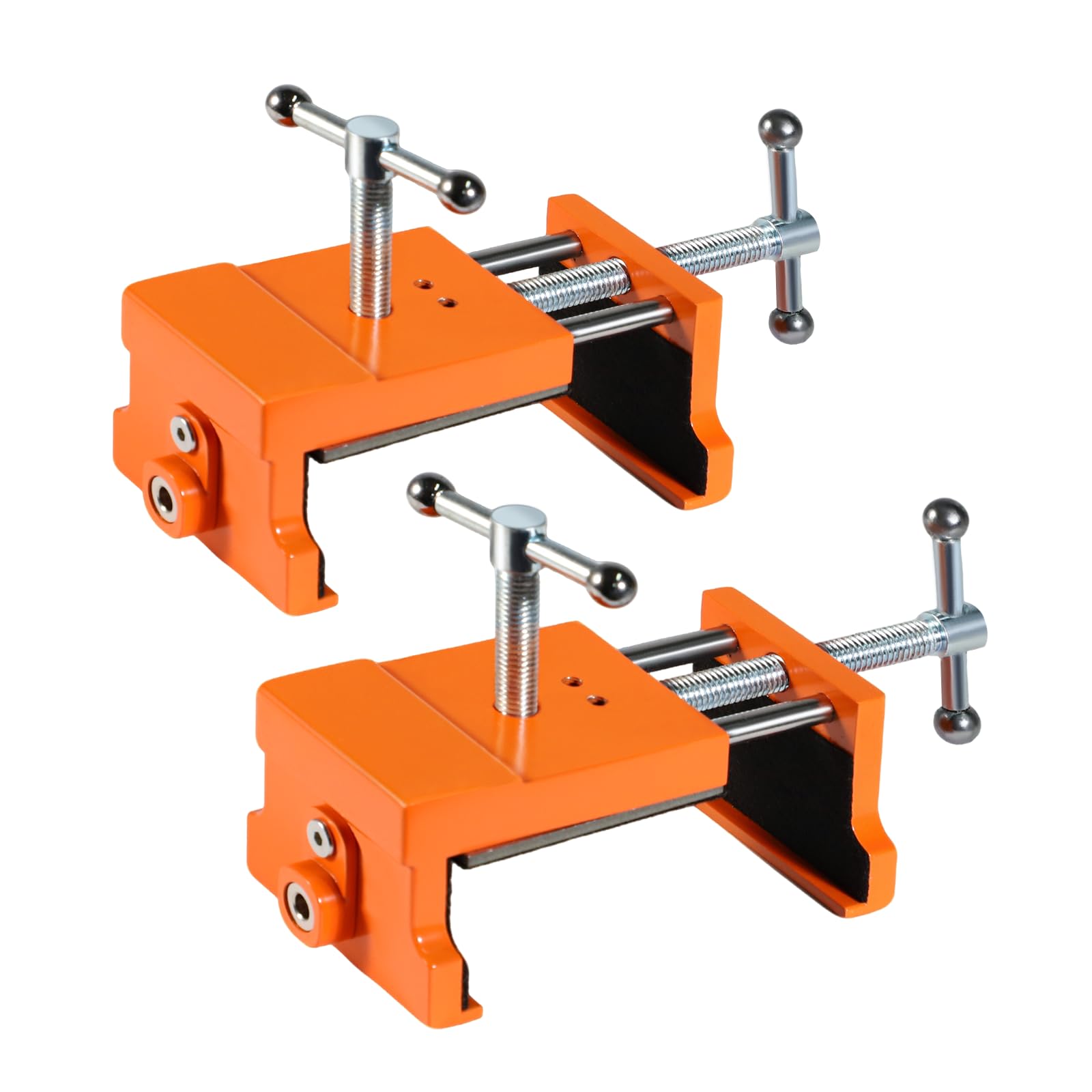 Photo 1 of Cabinet Clamps, Professional Wood Joinery Alignment Tool, Adjustable Panel Clamping System for Cabinet Building, 4-Point Positioning Clamps, 2 Pack, Orange
