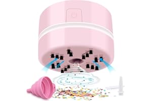 BLOCE Diamond Tools, Diamond Accessories for Diamonds, Desk Accessories Hand-Held Vacuum Cleaner, Desk Vacuum Cleaner Mini (Pink)