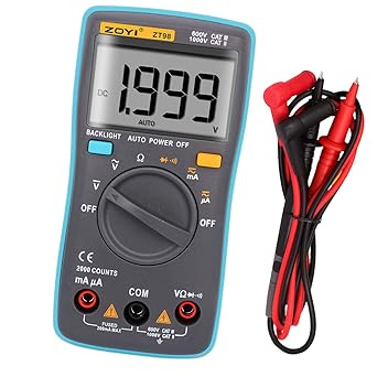 MagiDeal Auto-range Digital Multimeter Backlight AC/DC Voltage Meter 2000 Counts